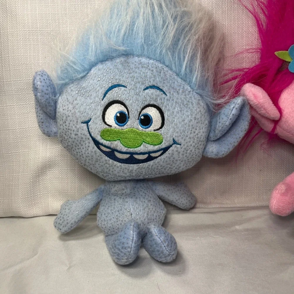 DreamWorks Singing Trolls Plush Lot of 4 Poppy Biggie Guy Diamond Cooper Hasbro